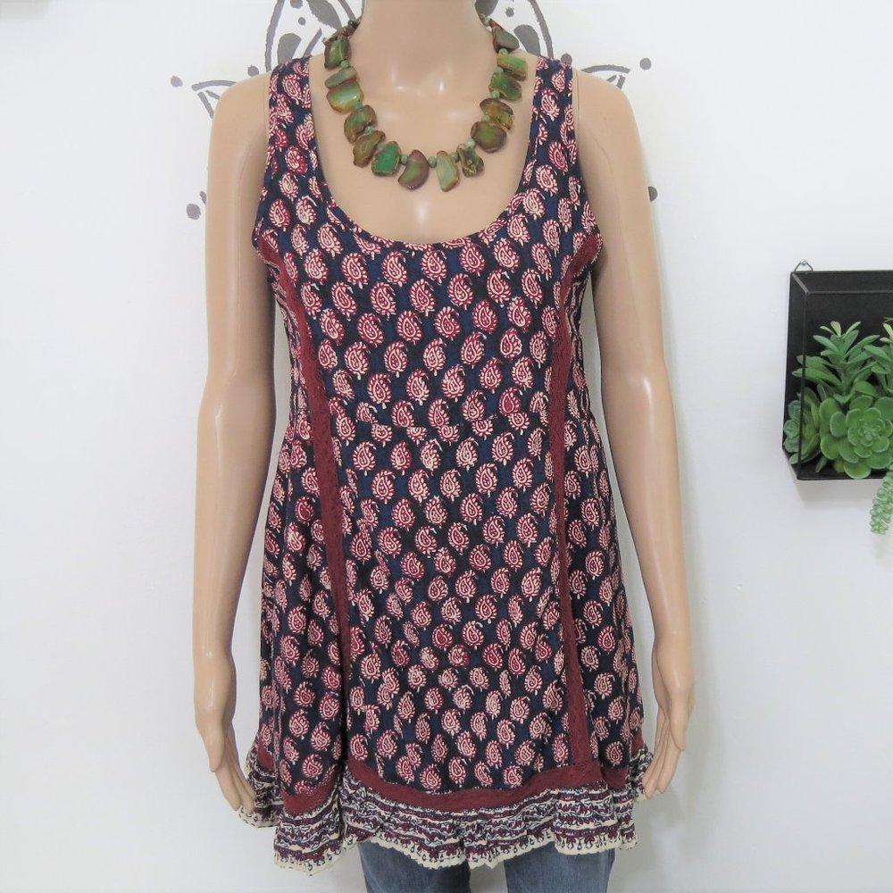 House Of Harlow 1960 Long Indian Blouse XS